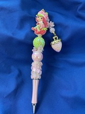 Personalized Strawberry Shortcake Beaded Pen Handmade Kawaii Gift Collectible