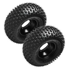 2pcs 16x8-7 7in Atv Kart Wheels 4 Lug 110mm Mini Buggy Quad Tubeless Offroad