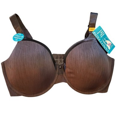 Vanity Fair Bra Size 38DD Black Style 76338 NWT Classic