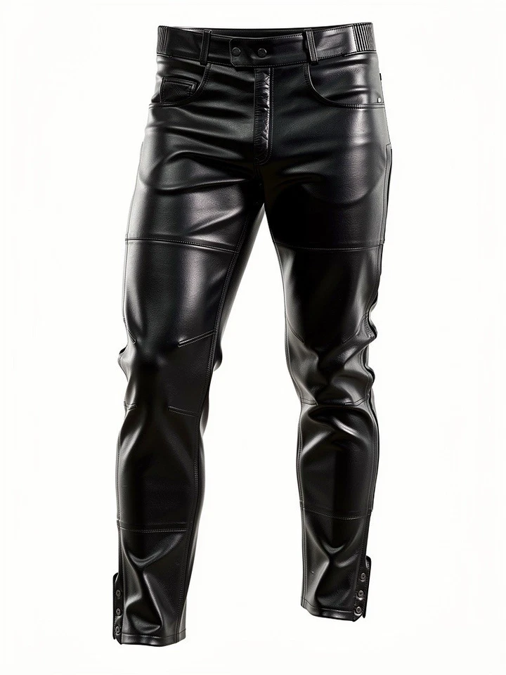 Pantalones de moto de cuero Big B’S para mujer 36 X 29” Breakaway Foto 3 de 4