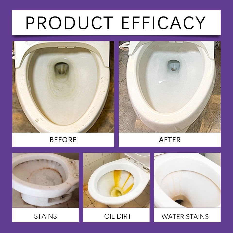 Fizzclean Toilet Cleaning Foam Cleaning Powder Touch Free Foaming ...