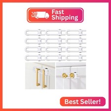12 Packs Baby Proofing Sliding Cabinet Locks modacraft U-Shaped Child Safety Lat