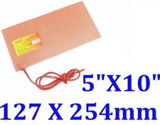 Manta térmica de goma de silicona venta de fábrica 5" X 10" 127 X 254 mm 250 W JSR CE UL