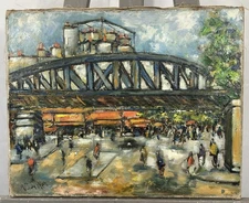 Florimond Marie Van Acker (1858-1940) Oil On Canvas Signed: Urban Landscape