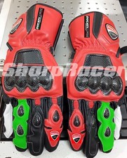 Guantes de cuero Ducati Corse moto carreras ducati motociclista guantes