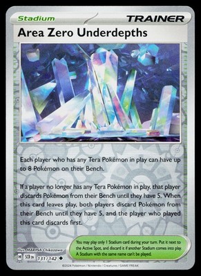 AREA ZERO UNDERDEPTHS 131/142 UNCOMMON STELLAR CROWN POKEMON REVERSE HOLO NM