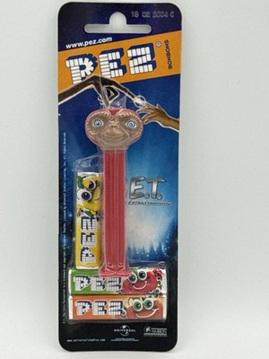 RARE E.T. PEZ Dispenser MOC Variant No Country Stem Light Finger Card Sealed