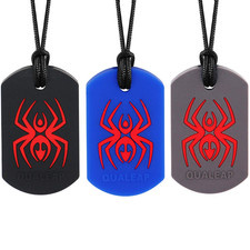 Xtra Tough XT Spider Sensory Chew Necklace for Kids 3 Pack - Chewing Teethin