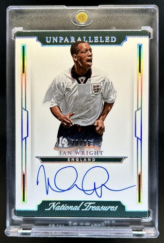 2018 Panini National Treasures Ian Wright Unparalleled Auto #/50 England