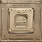 100 Gram Silver Geiger Edelmetalle Bar .999 Fine Sealed Assay