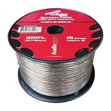 Audiopipe CABLE16100 16ga 100 Clear Speaker Wire