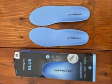 Superfeet Professional-Grade Orthotic Insert -  Unisex Insoles - Blue D New