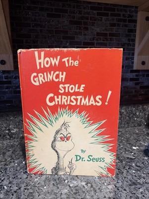 Vintage Dr. Seuss How the Grinch Stole Christmas Hardcover Book 1st Edition 1957