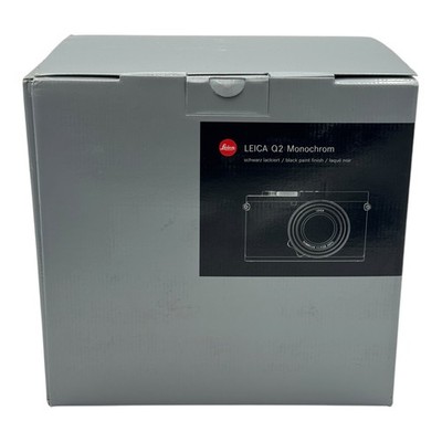 Leica Q2 Monochrom Schwarz Vollformat-Kamera 47,3 MP Neu OVP MwSt ausweisbar