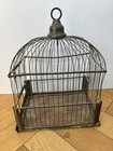 Vintage Decorative Domed Wire Brass? Birdcage 19/20th Century Victorian