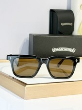 Chrome Hearts Sunglasses-Black Square Frame Lenses- Authentic, Luxury Eyewear