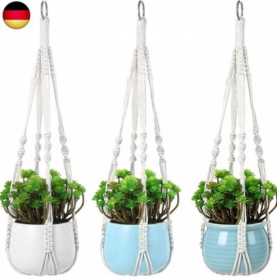 Thinp 3 Pack Macrame Plant Hangers, 21   Plant Hanger Indoor Hanging Plant Hol