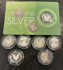 9 - 1 Gram .999 Fine Silver Lot - Walking Liberty Design