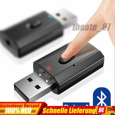 Bluetooth 5.0 2in1 Sender Empfänger Wireless USB Aux Audio Transmitter Adapter