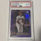 Shohei Ohtani RARE PURPLE REFRACTOR /250 SSP BOWMAN CHROME NON AUTO ROY PSA 10