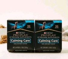 2 Boxes   Purina - Pro Plan Veterinary Supplements - Calming Care for Dogs 07/27
