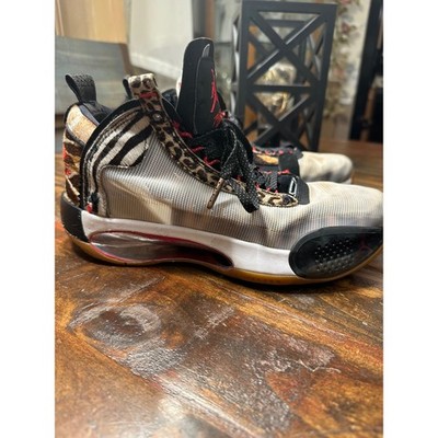 Jordan Air 34 XXXIV SE Animal Instinct Basketball Shoes Youth Size 7Y