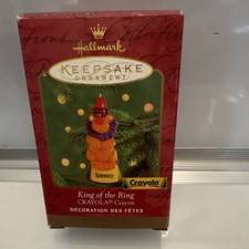 Hallmark Keepsake Ornament King of the Ring Crayola Lion Christmas 2000