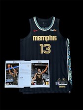 Jaren Jackson Super Rare City Ed Game Worn Jersey Grizzlies NBA Meigray Coa Used