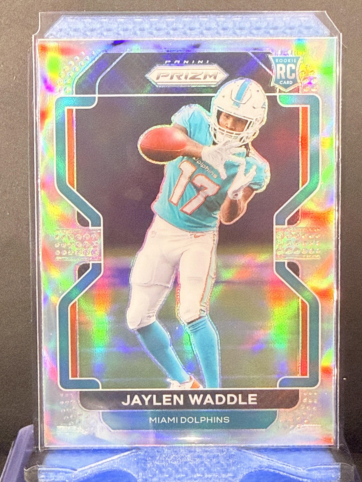 2021 Panini Prizm #V-338 Jaylen Waddle Rookie Variations Prizm Silver
