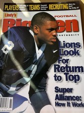 1998 Lindy's Big Ten Football Annual  Chafie Fields Penn State cover.