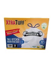 XTRATUFF TALL LITCHEN 13 GALLON 24IN*27IN*0.8MIL 150 BAGS BPA FREE LEMON MINT SC