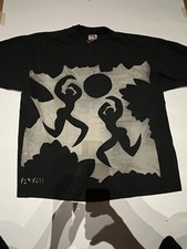 Vintage ASAI Women Dancing T Shirt AOP Single Stitch Hanes 90s Heavyweight XXL