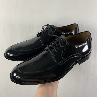 Johnston & Murphy Mens Apron Toe Derby Dress Shoes Size 12D Sheepskin Insole