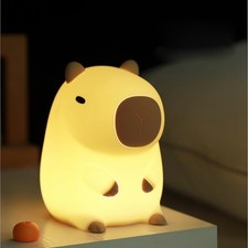 DREAMING MY DREAM Cute Capybara lamp,Squishy Capybara Night Light LED
