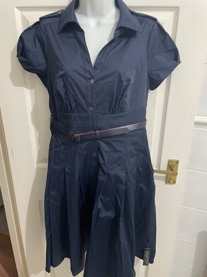 Jasper Conran Womens UK Size 14 Blue Knee Length Dress (New with tags)