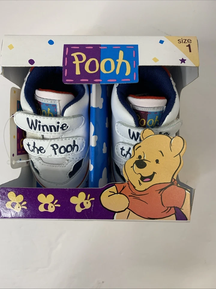 Zapatos Infantiles Winnie The Pooh Talla 1 De Colección En Paquete Original Zapatos Se ven Nuevos Foto 4 de 4