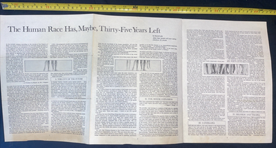 #ad #ad 1967 Planned Parenthood Population Control Fold Out Broadside Poster Esquire $65.00