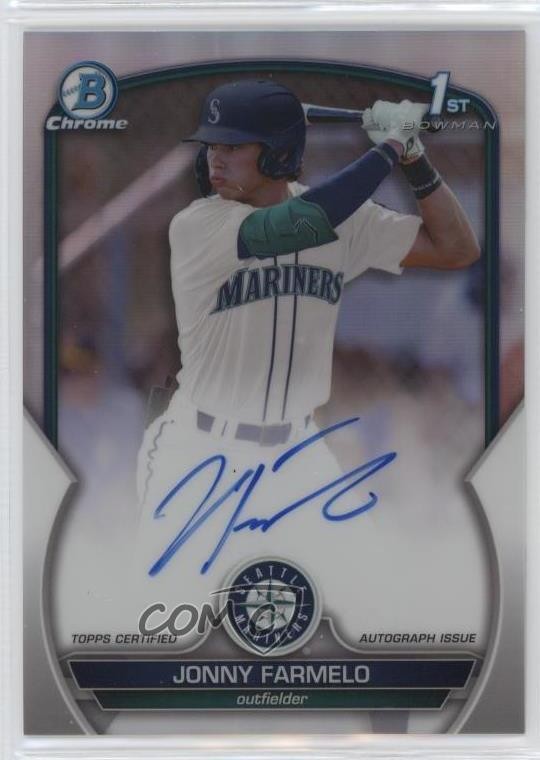 2023 Bowman Draft Chrome Prospect Refractor /499 Jonny Farmelo #CDA-JF Auto yj0