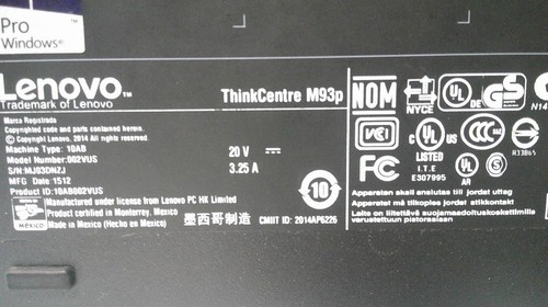 Lenovo ThinkCentre M93Q Core i5-4570T 2.90GHz 4GB No HDD Mini Desktop PC (B892) - Afbeelding 7 van 9
