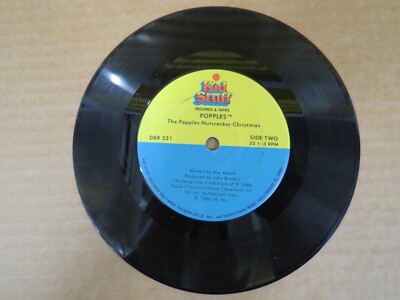 The Popples Nutcracker Christmas Sides A & B  Kid Stuff  45 RPM Vinyl Record