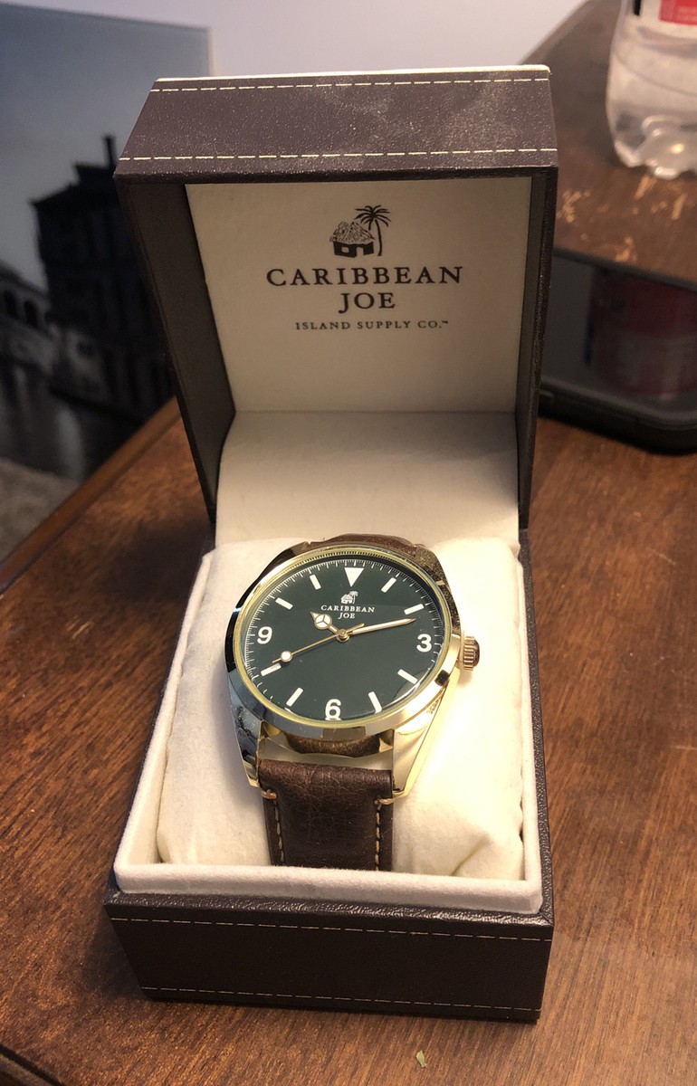 caribbean joe MENS watch New In Box-Green-ish Color Dial NRFB
