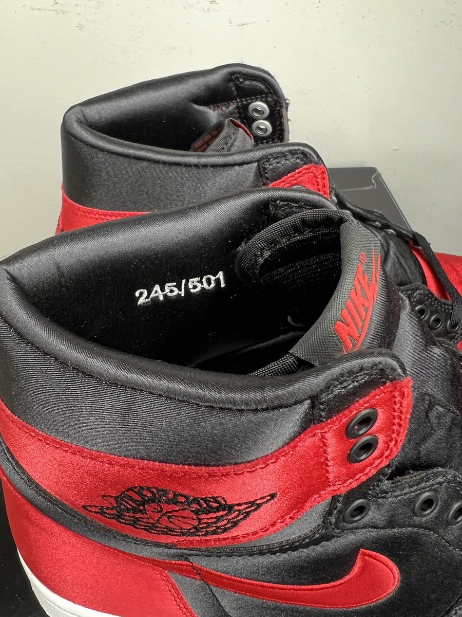 Nike Air Jordan 1 Retro High OG Satin Banned (Numbered) 10.5 Nike Air Jordan 1 Retro High OG Satin Banned (Numbered) 10.5