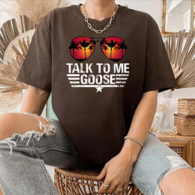 Casual Unisex Talk To Me Goose T Shirt