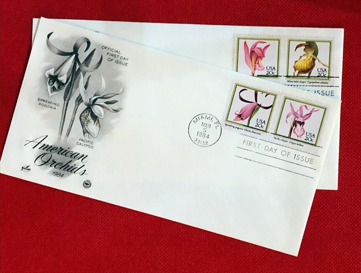 ZAYIX - 1984 United States FDC - Flowers / American Orchids