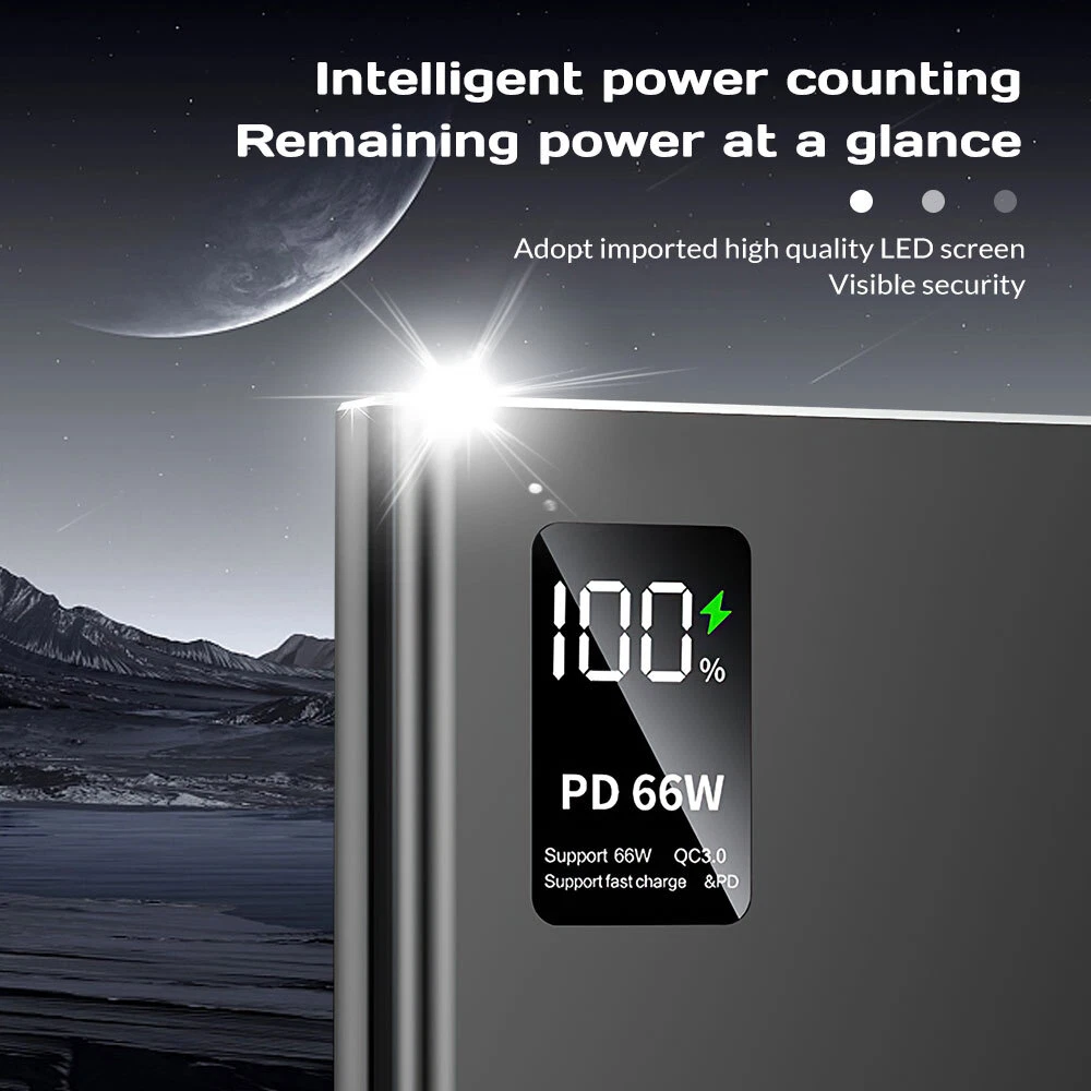 Power Bank 40000mAh 66W Charging Portable External Battery Backup For Cell Phone Power Bank 40000mAh 66W Charging Portable External Battery Backup For Cell Phone