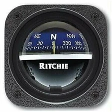 E.S. Ritchie V-537B Ritchie V-537B Explorer Compass - Bulkhead Mount - Blue Dial