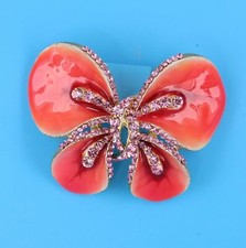 Large Luxury Jewlery Enamel Pink Flower Brooch Pin Charm