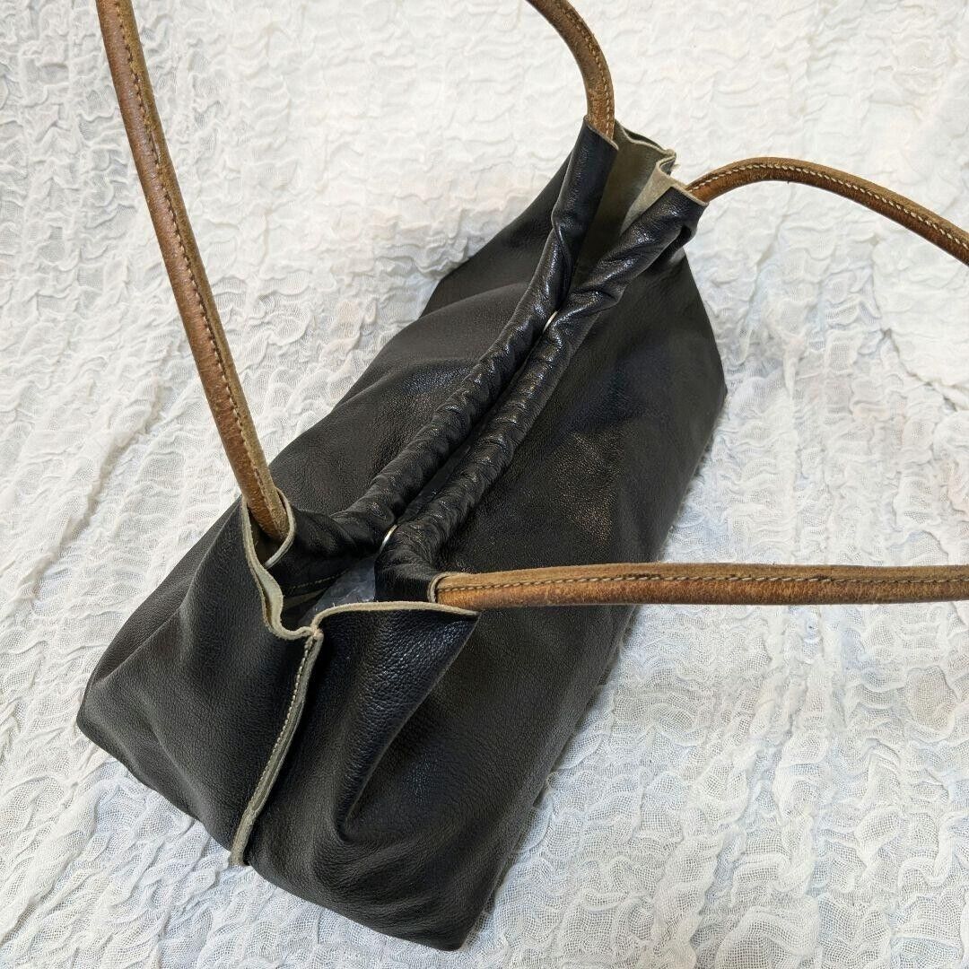 MIU MIU Archive Handbag One Shoulder Bag Leather Black 00s F MIU MIU Archive Handbag One Shoulder Bag Leather Black 00s F