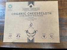 Organic Unbleached Cotton Cheesecloth for Straining, GOTS Certified, Fine Large