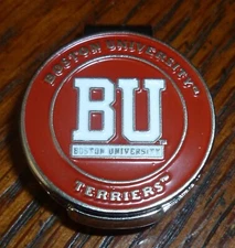 Boston University Terriers BU 2- Golf Ball marker 1" & Hat clip~ NCAA